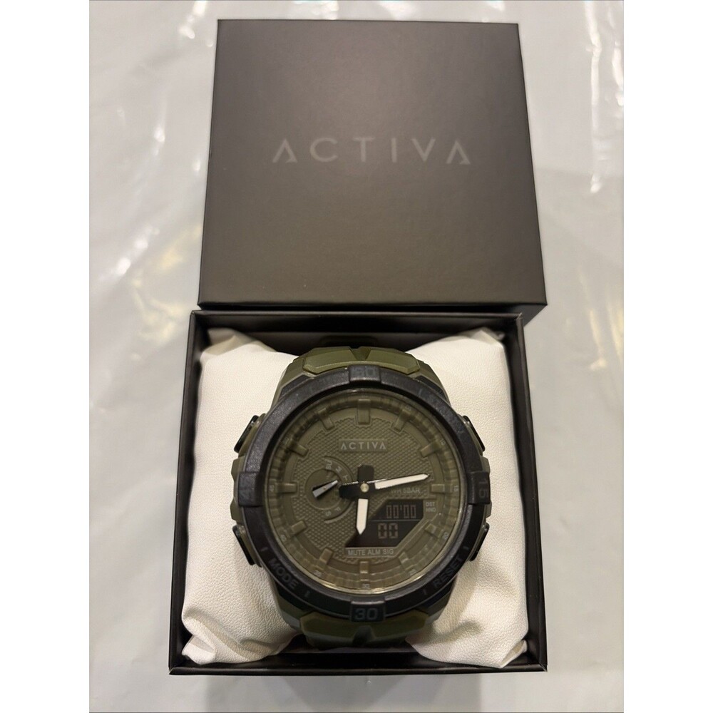 Activa X Invicta Spry Digital Essentials Men 53mm Army Green ACW2583-005